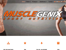 Tablet Screenshot of musclegenix.com